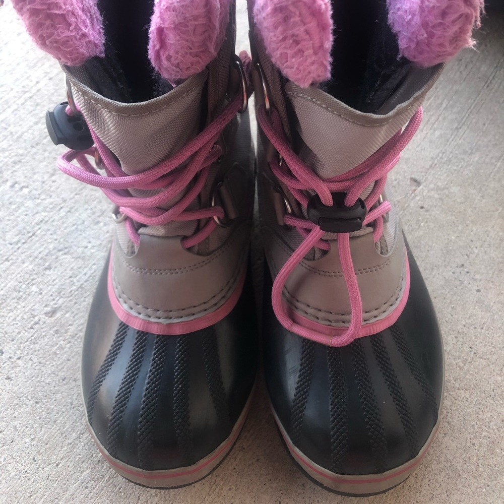 Sorel Yoot Pac Nylon Boot Youth Size 3 Pink